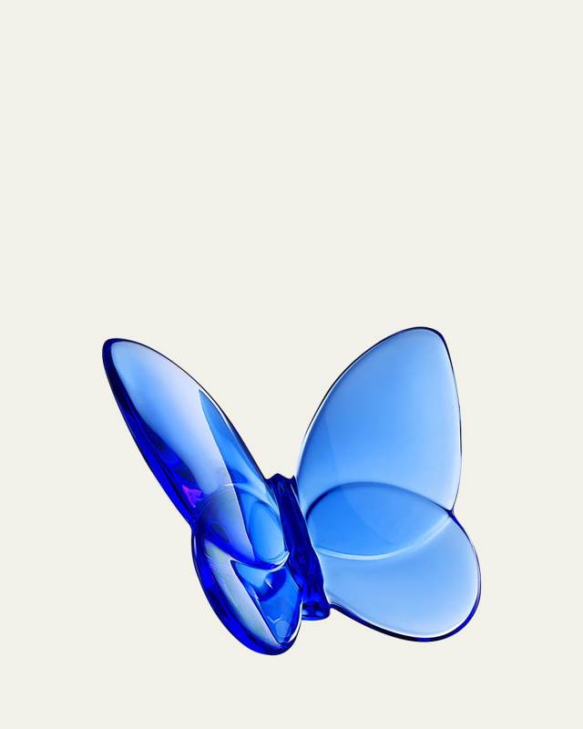 2.5" Lucky Crystal Blue Butterfly